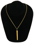 Antique Egyptian obelisk pendant necklace pencil