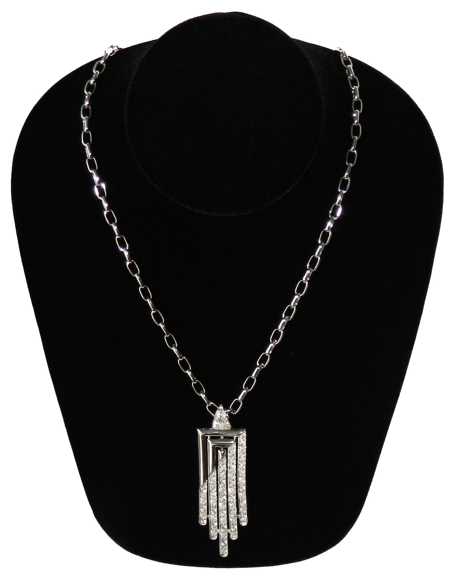 Art Deco pendant necklace by Monet