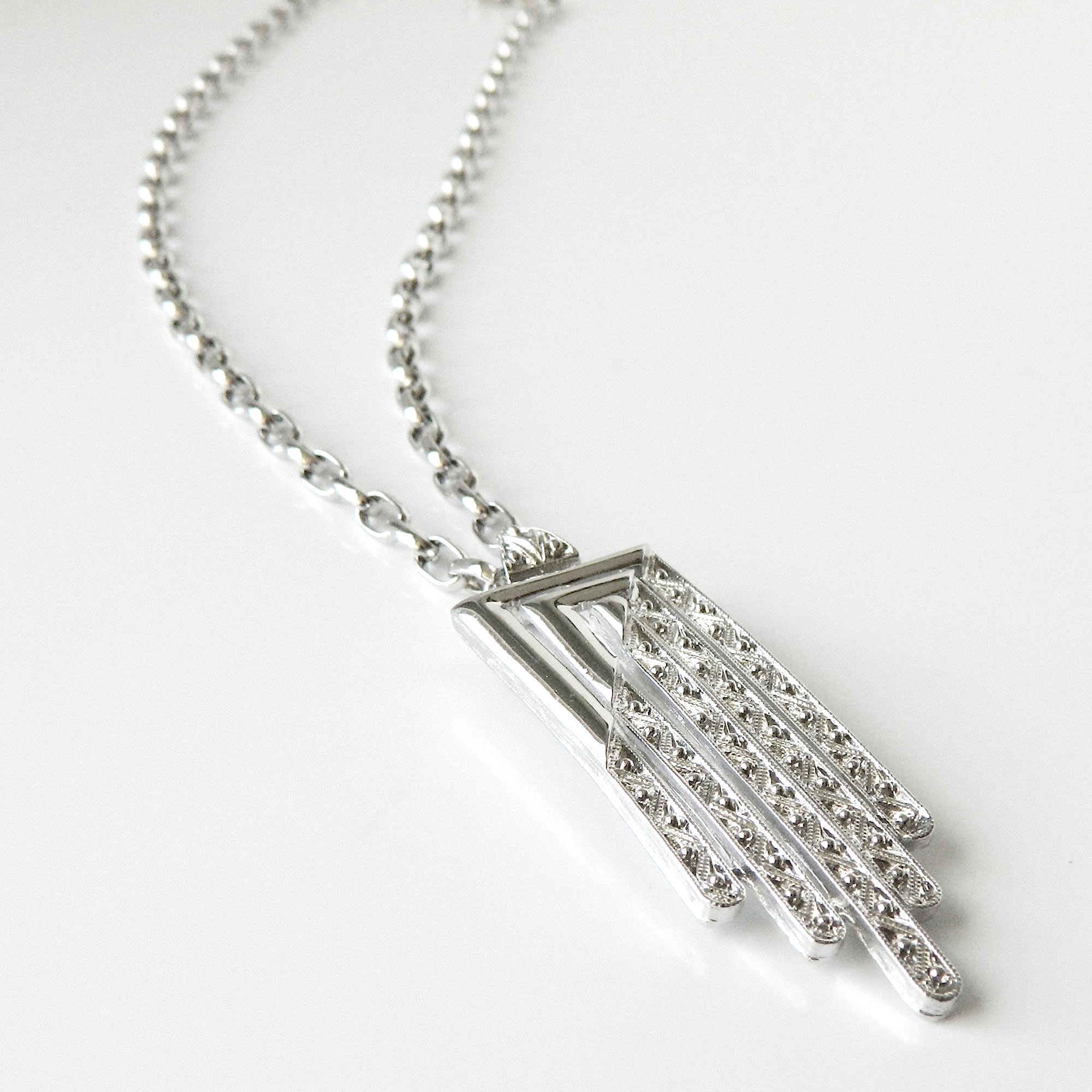 Art Deco pendant necklace by Monet