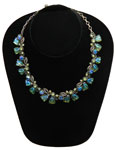 Florenza floral rhinestone necklace