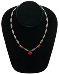 Art Deco carnelian necklace