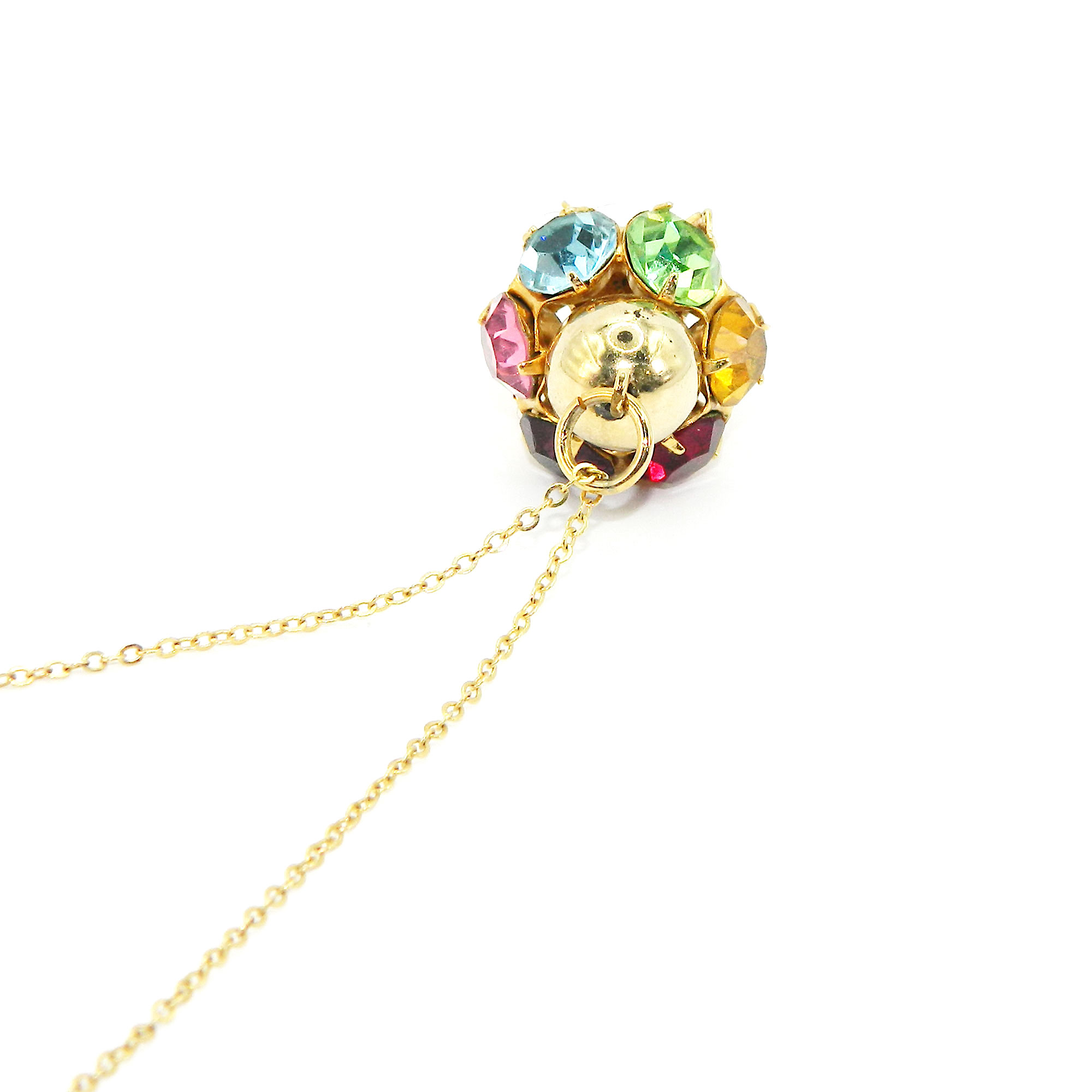 Rhinestone pendant necklace