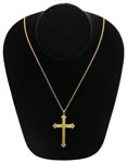 Antique cross pendant necklace