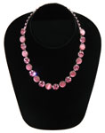 1950s pink rhinestone necklace