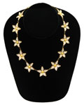 enameled flower necklace