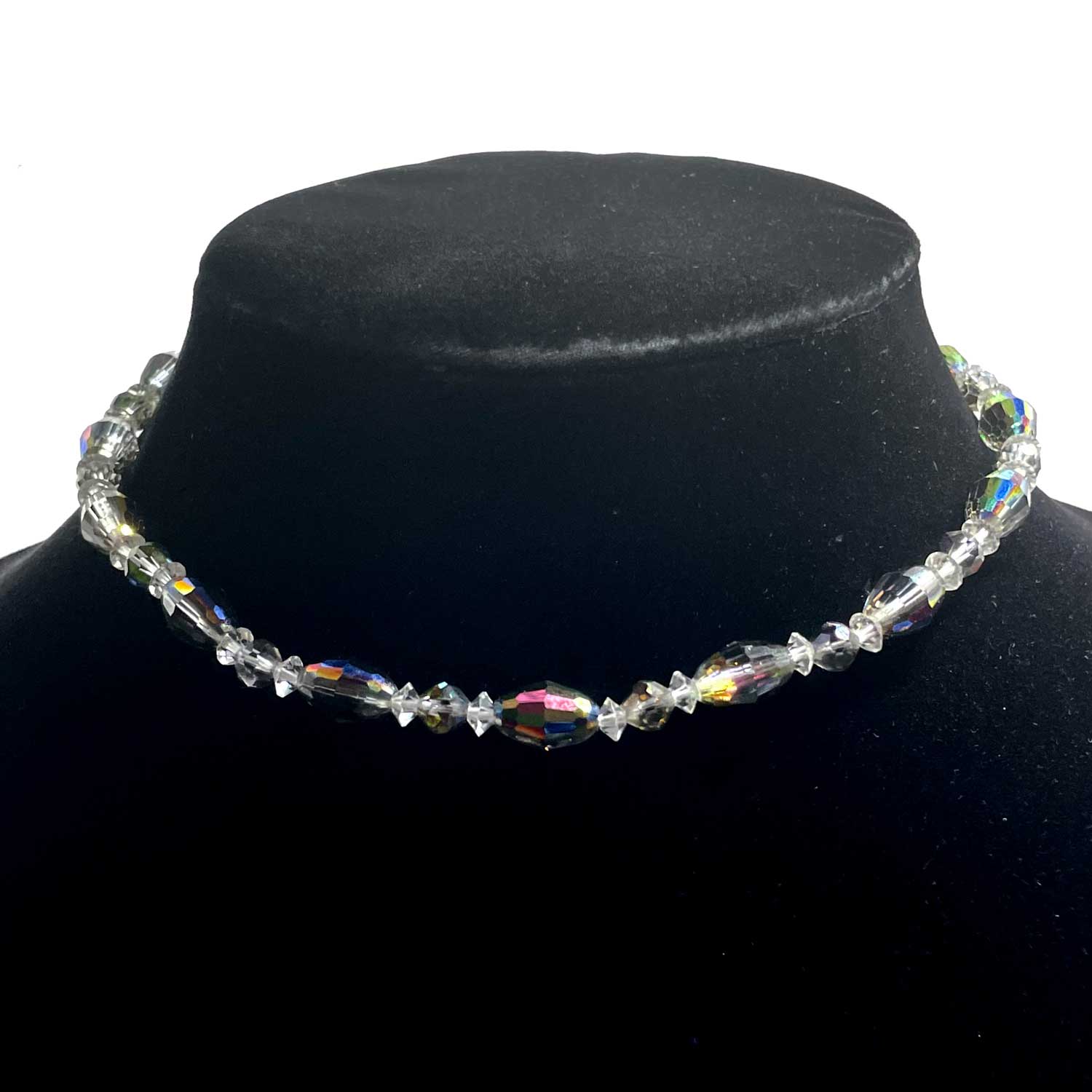 Aurora Borealis crystal necklace