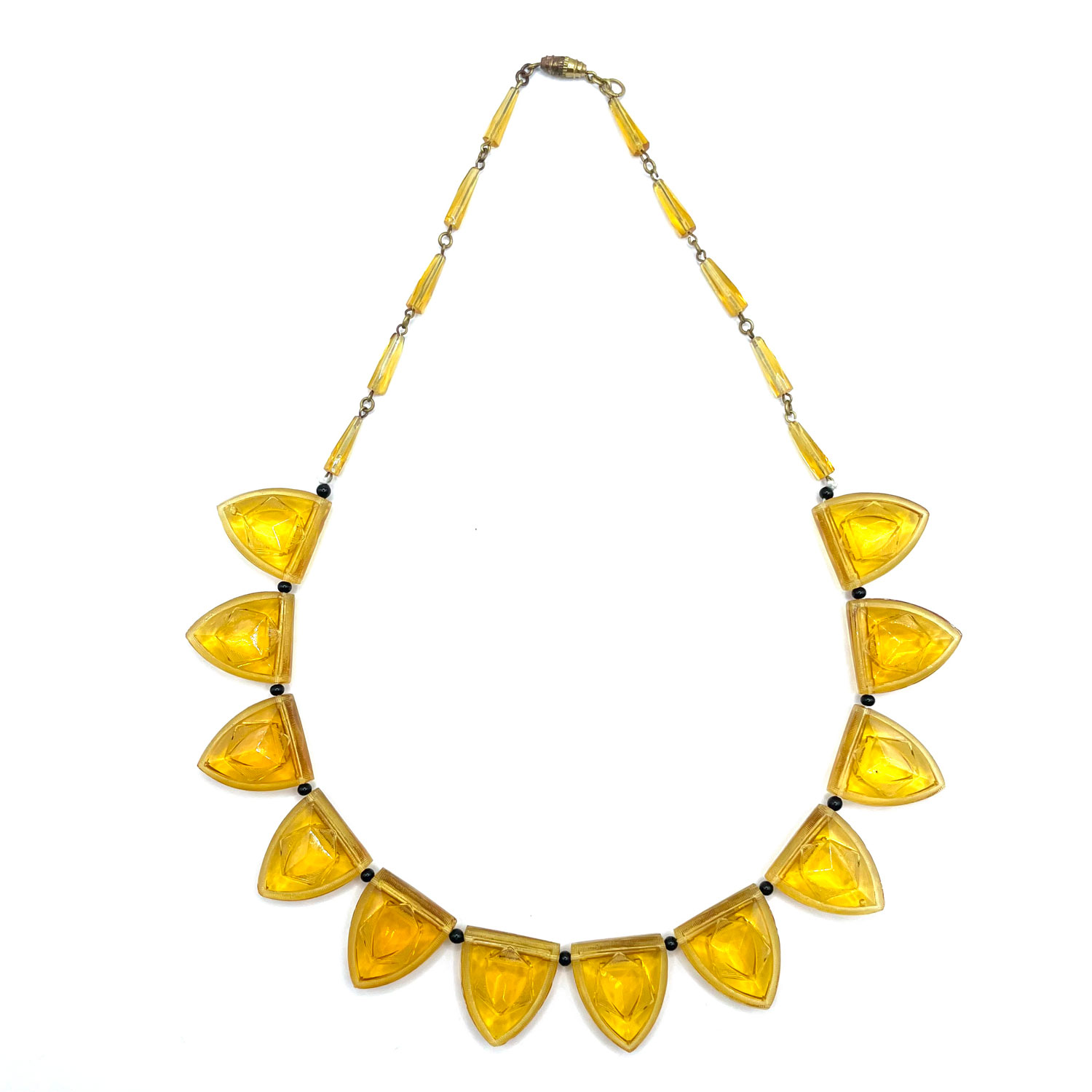Czechoslovakian glass necklace