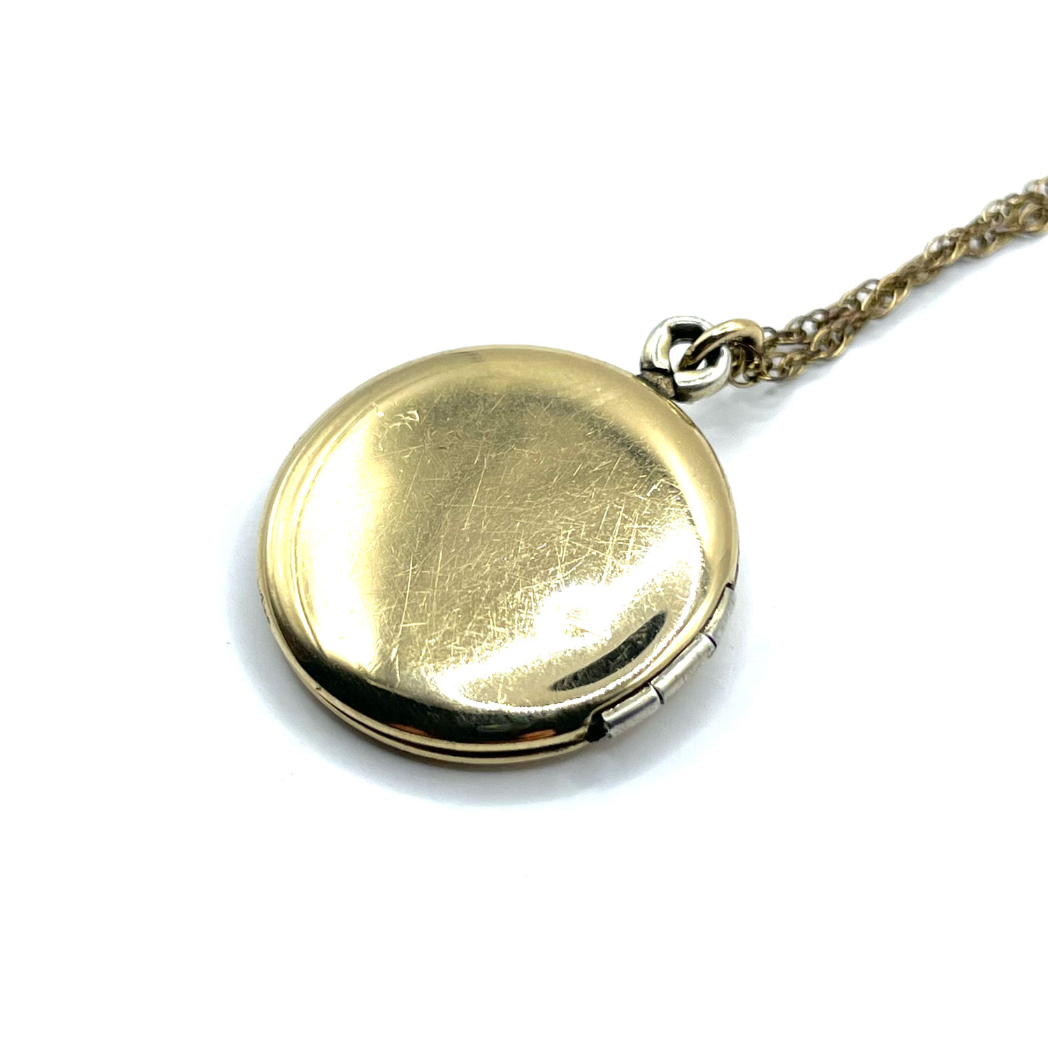Antique locket pendant necklace