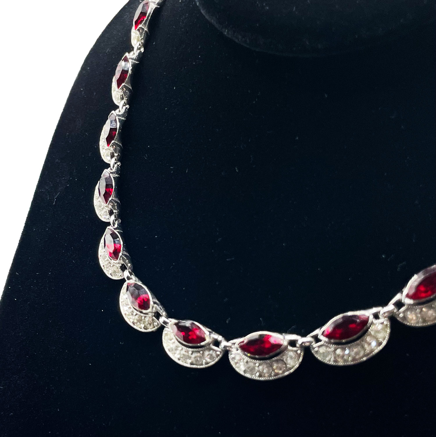 Bogoff rhinestone necklace
