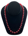 red beaded necklace