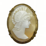 Vintage cameo brooch