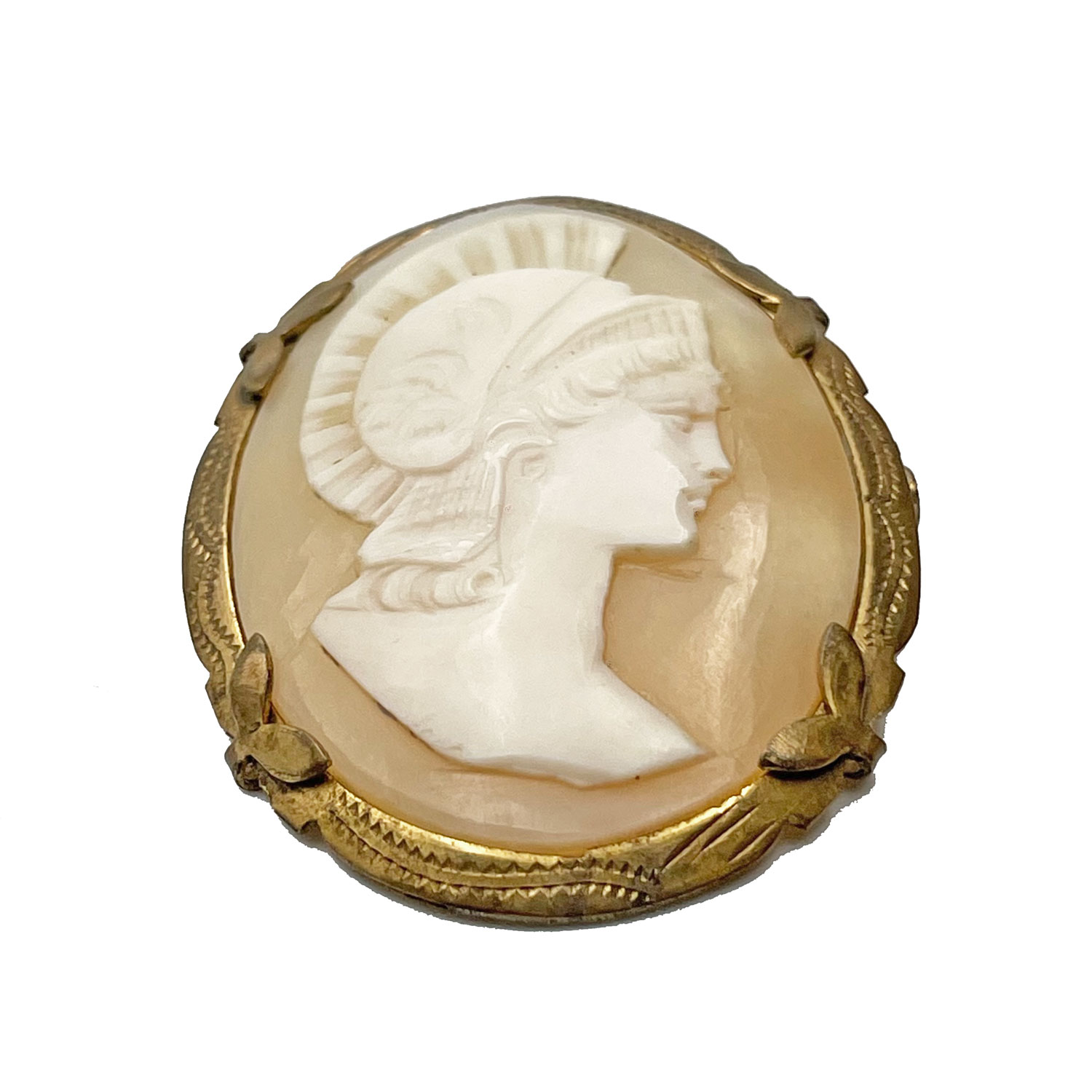 vintage cameo brooch