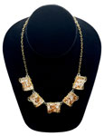 1950s confetti lucite necklace