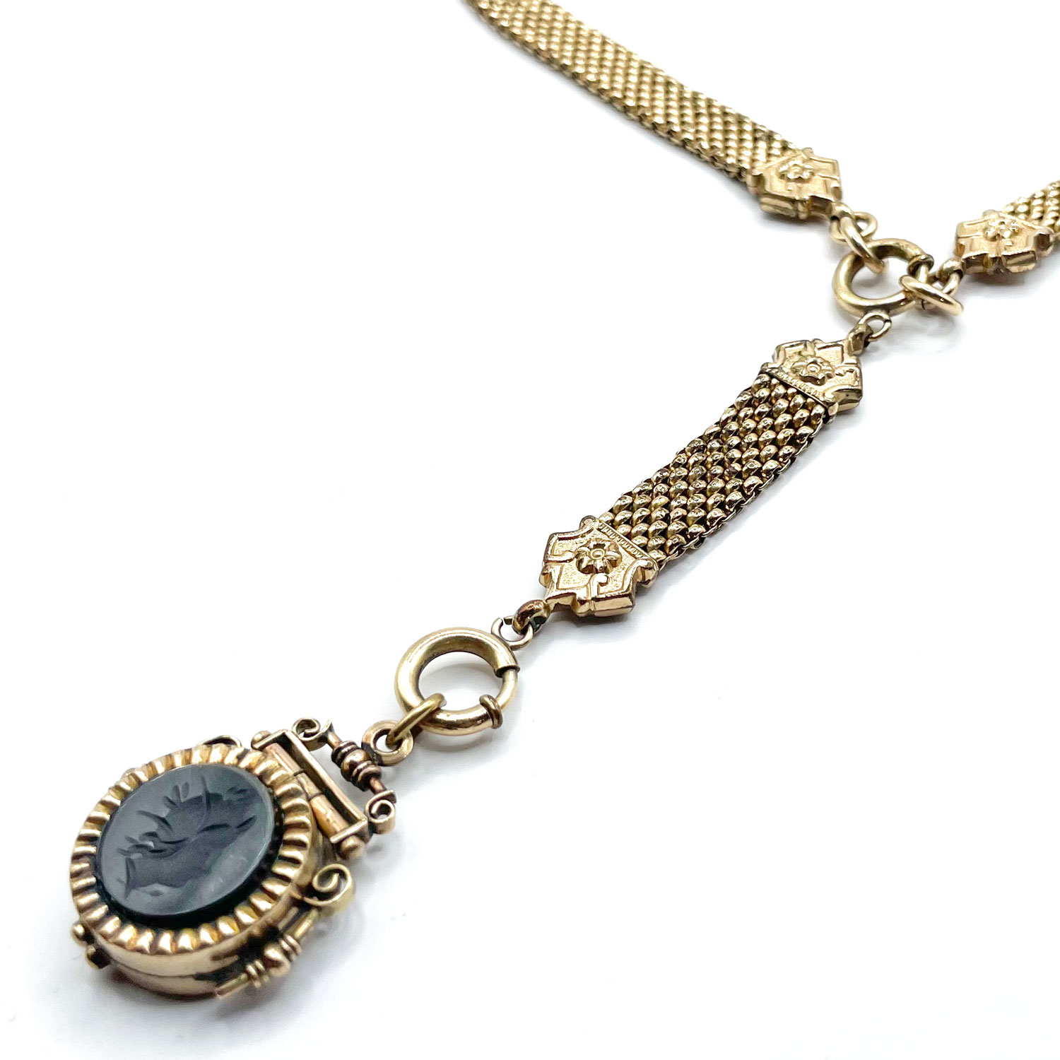 Antique watch fob locket