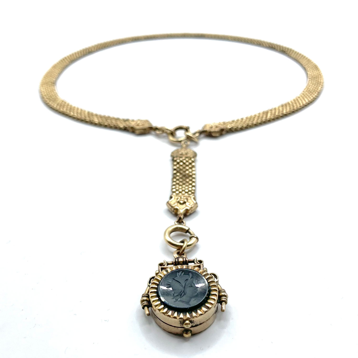 Antique watch fob locket