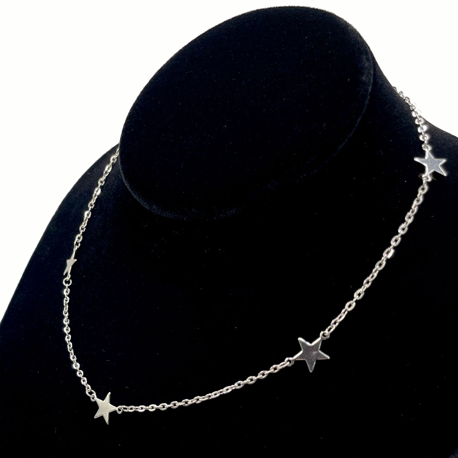 Silver star necklace