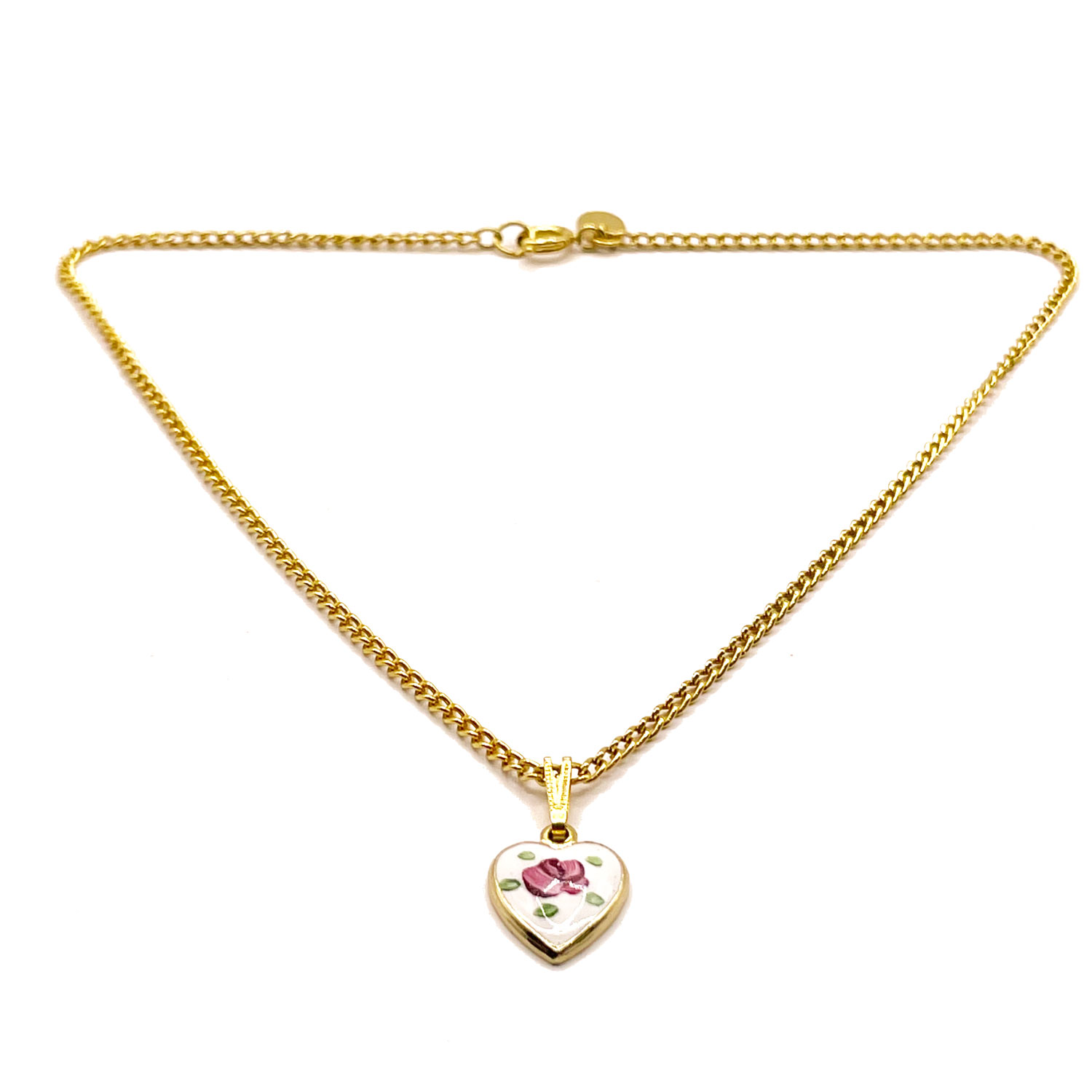 Park Lane enameled heart pendant
