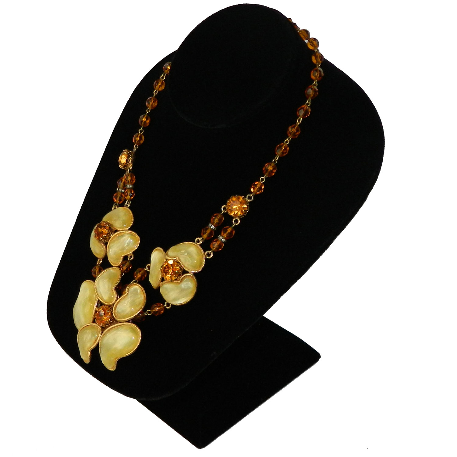 yellow flower necklace