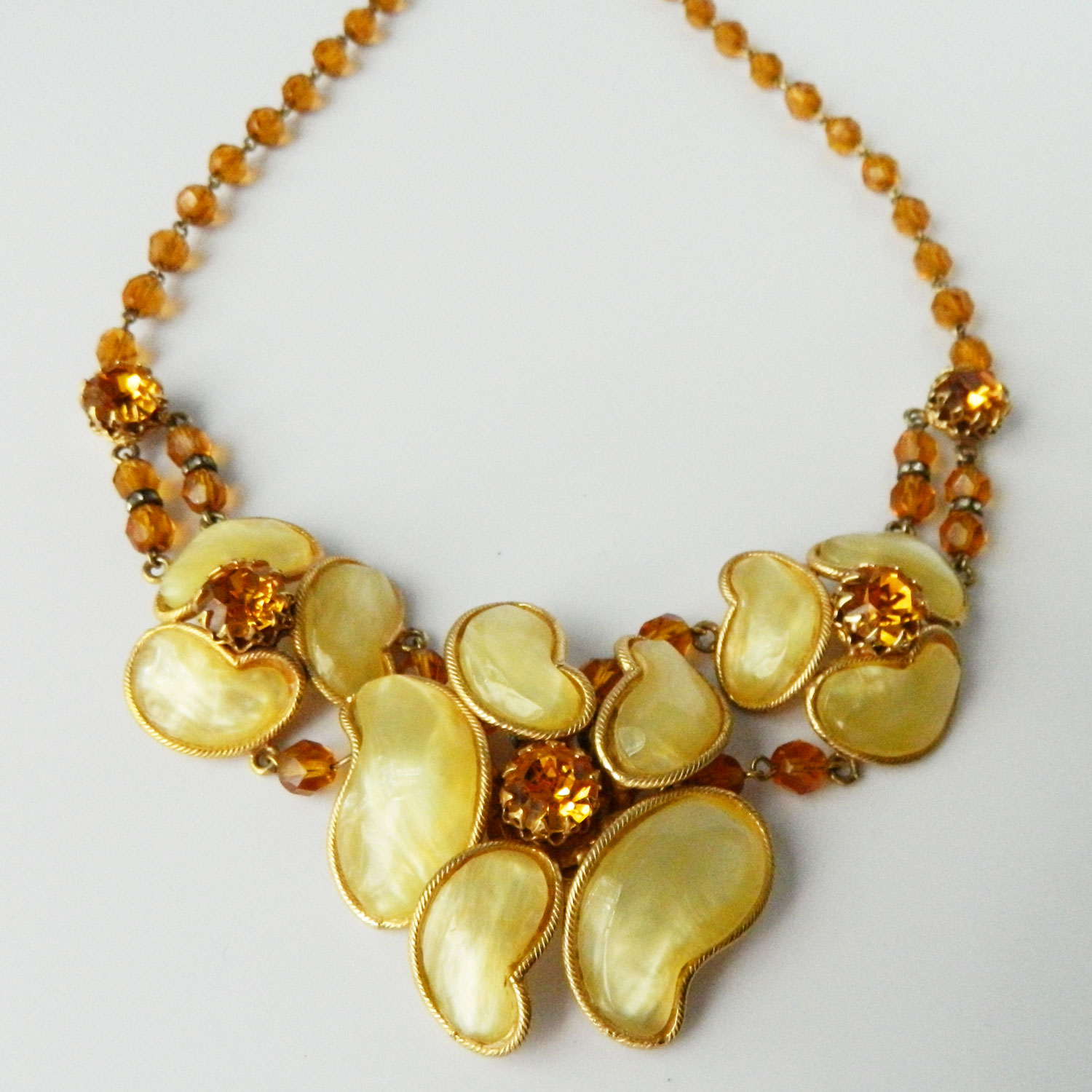 yellow floral necklace