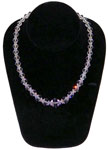 Vintage purple crystal necklace