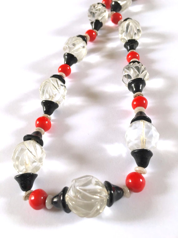 vintage beaded necklace