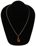 Amber pendant necklace