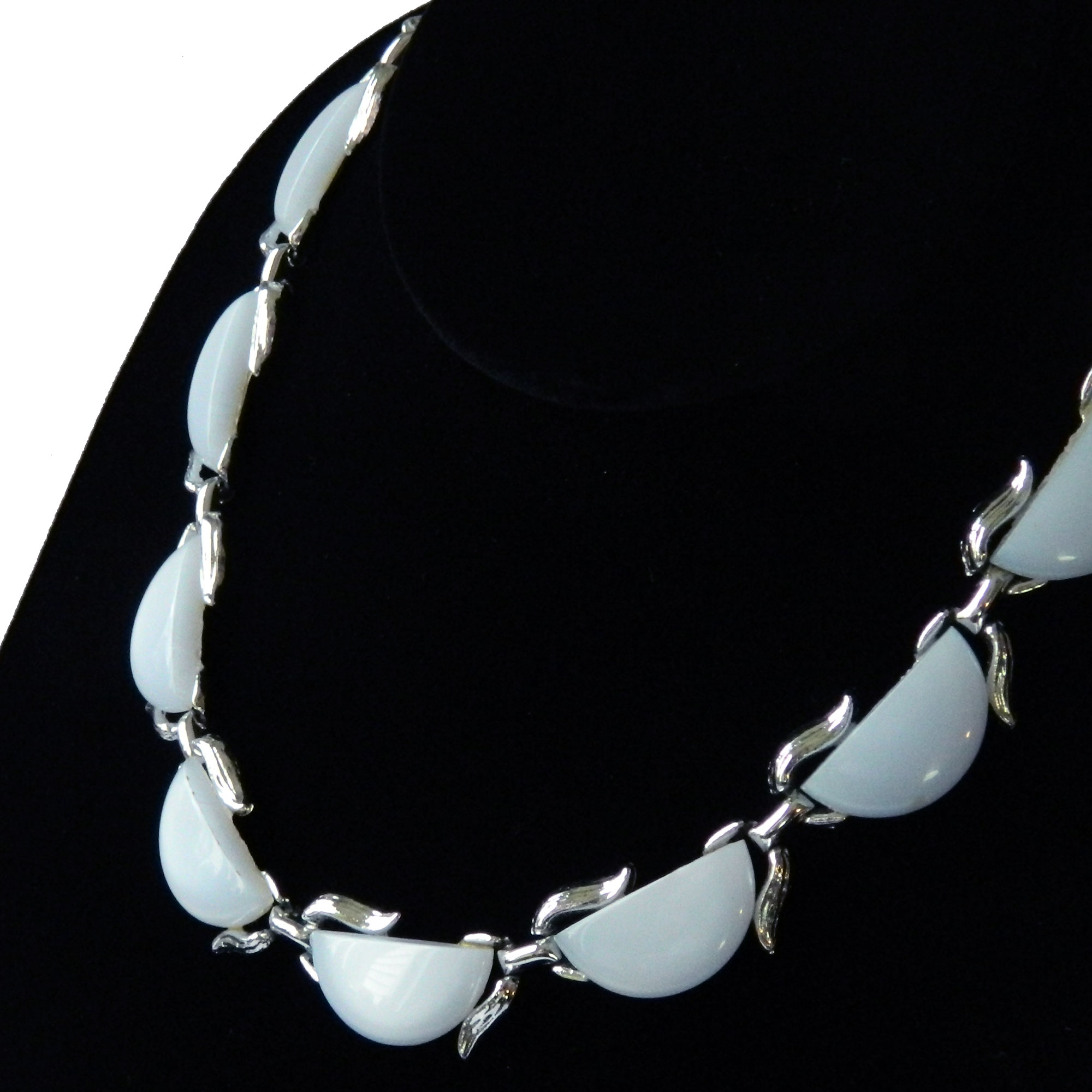 moon glow lucite necklace