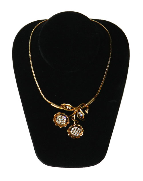 1950's Trifari double sunflower necklace