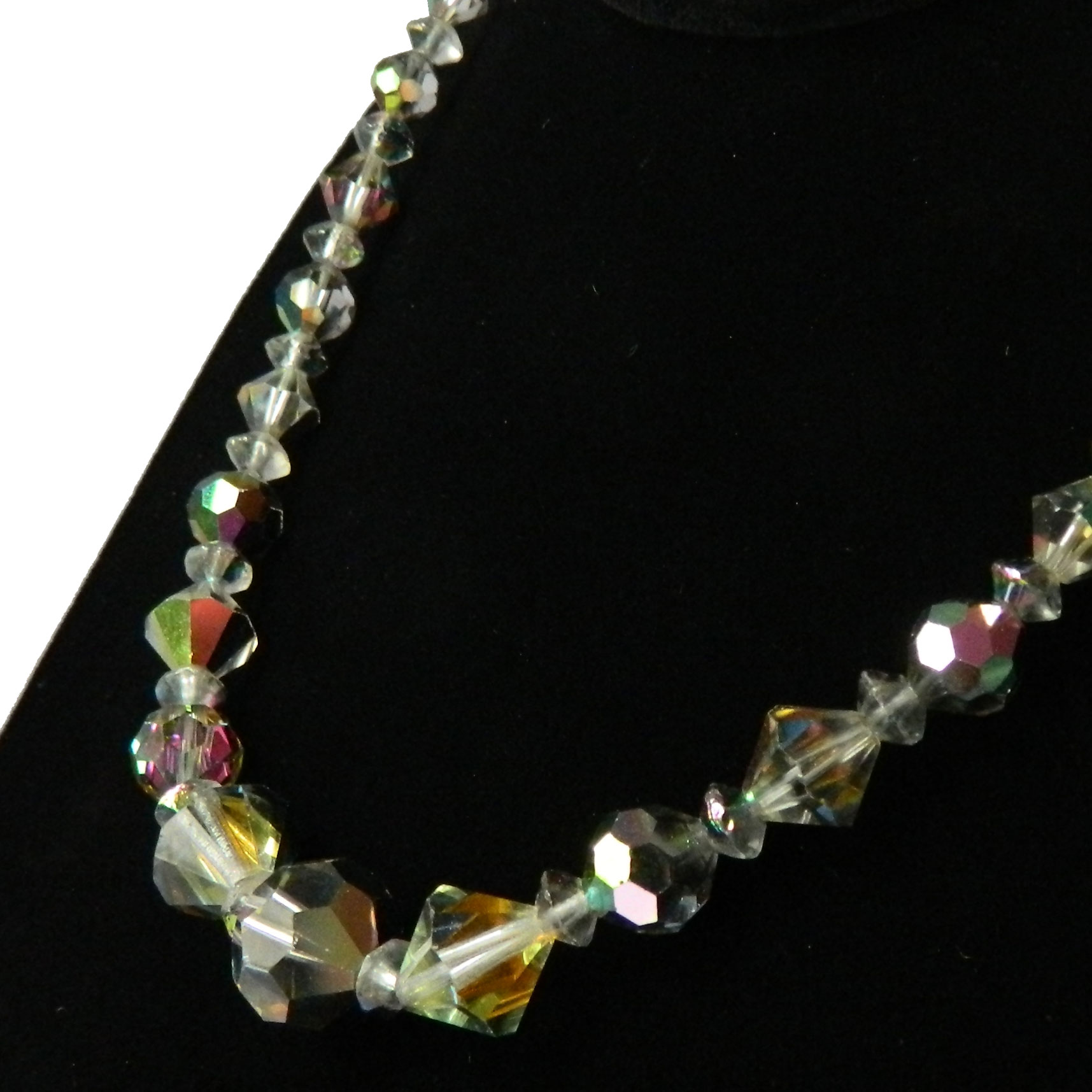 Aurora Borealis crystal necklace