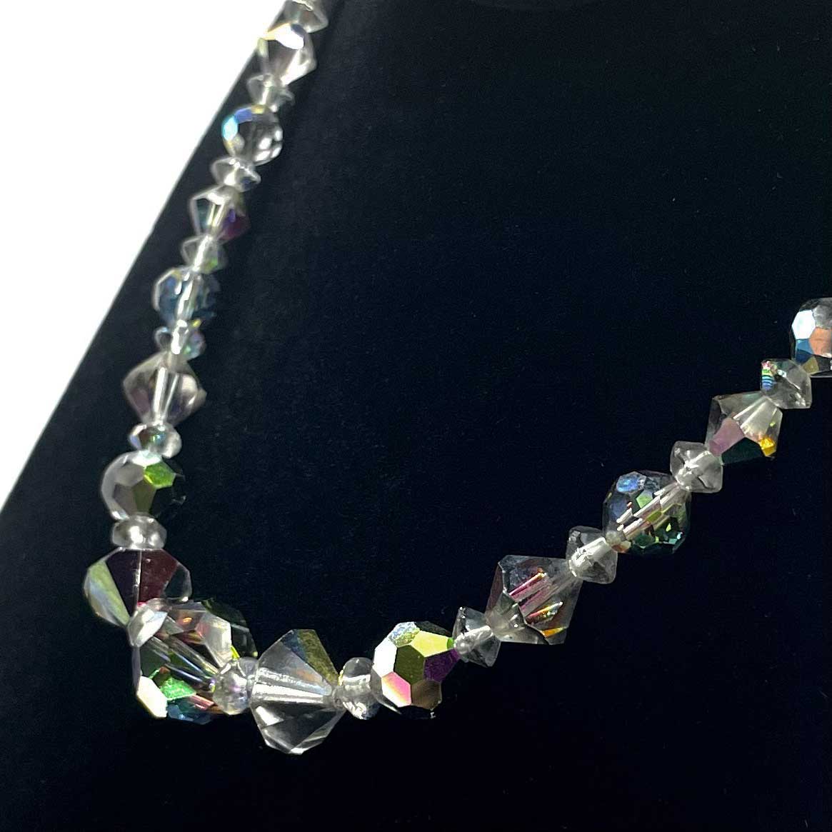 Aurora Borealis crystal necklace