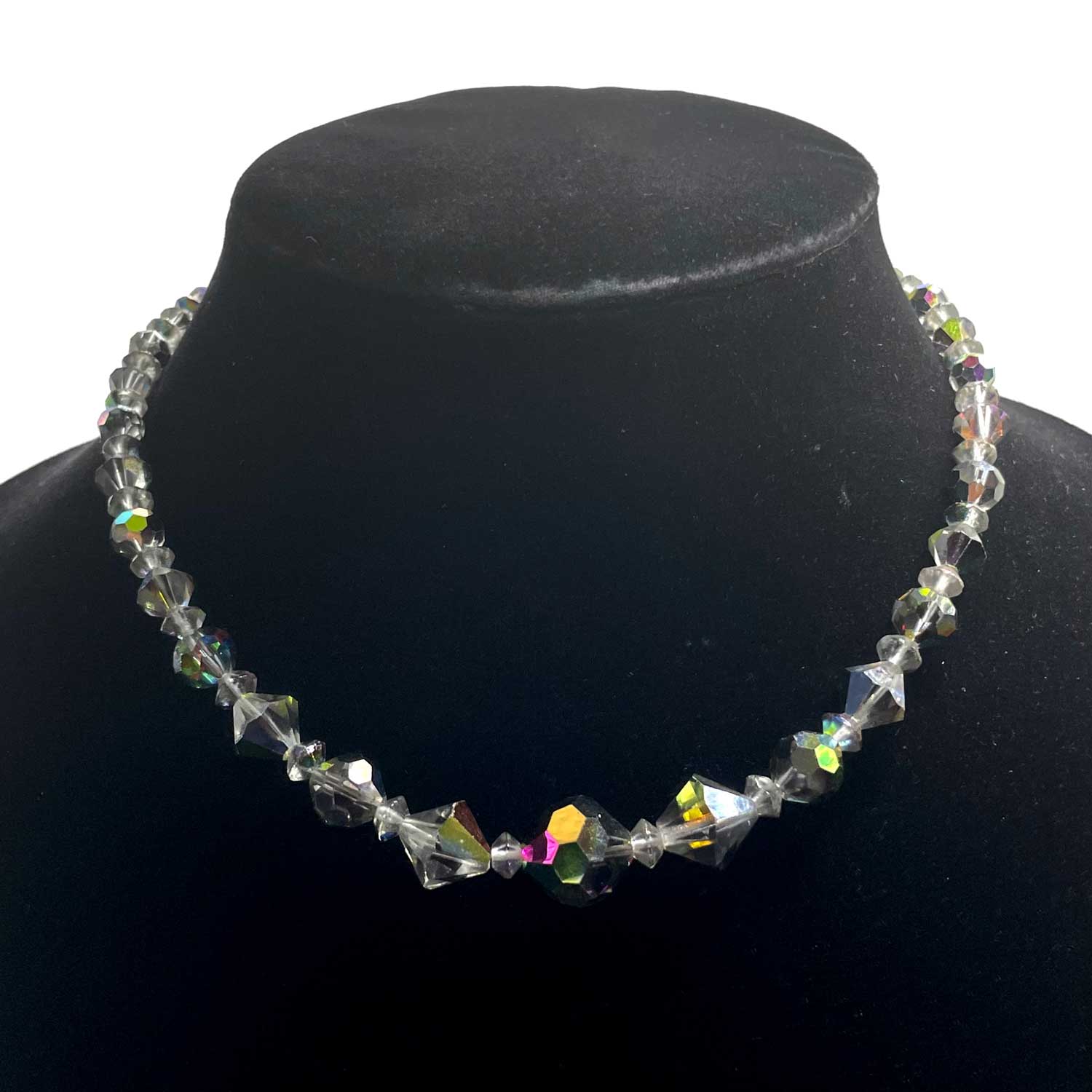 Aurora Borealis crystal necklace