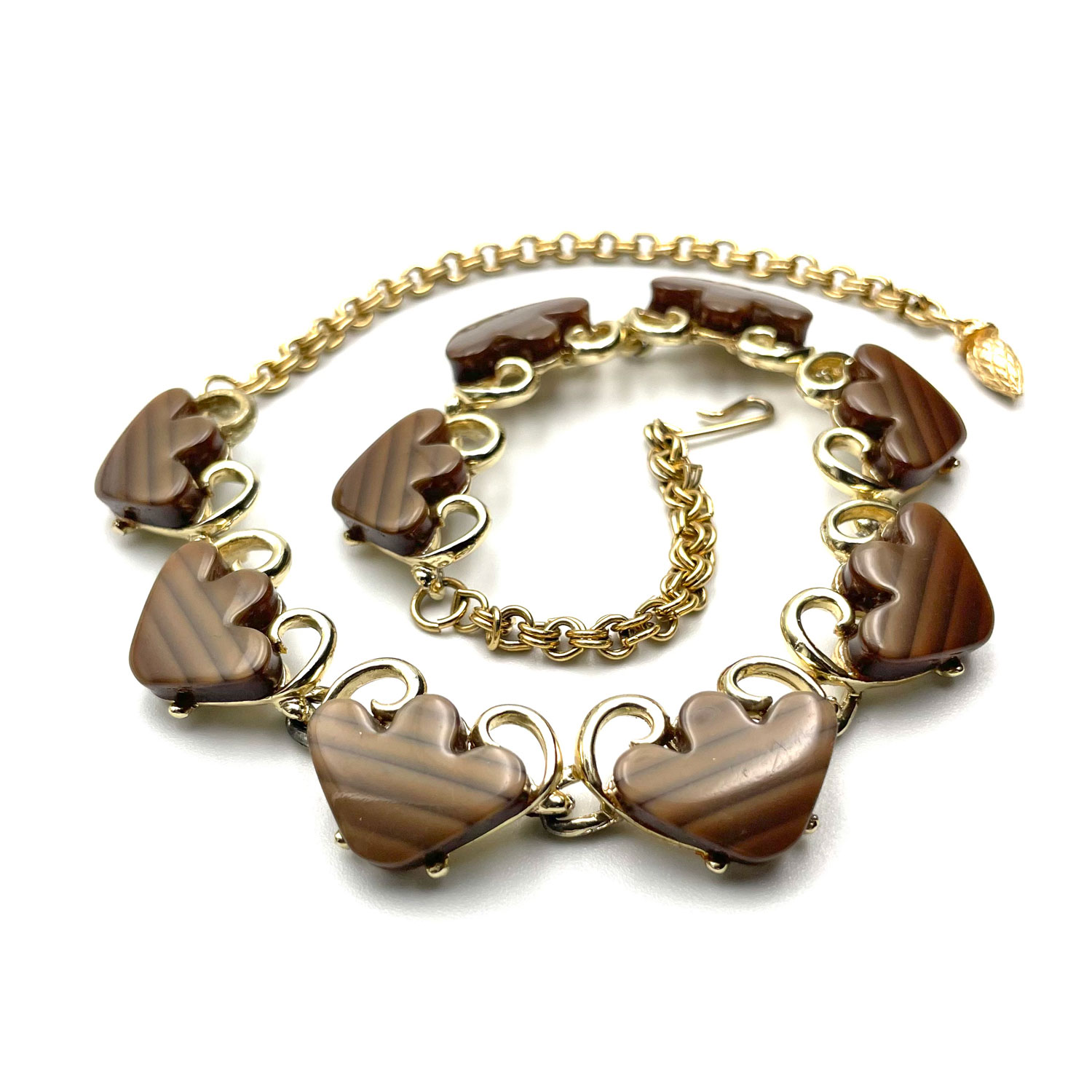 brown vintage necklace