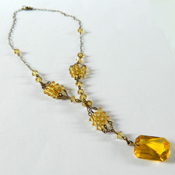 Antique Czech beaded necklace