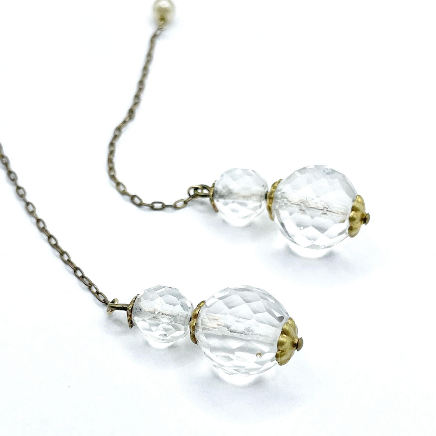 Crystal lariat necklace
