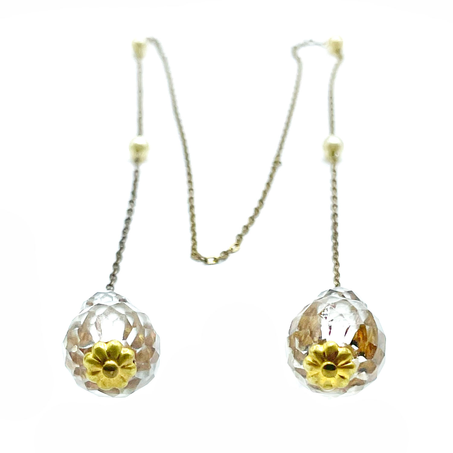 antique crystal lariat