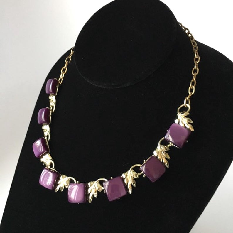 purple necklace