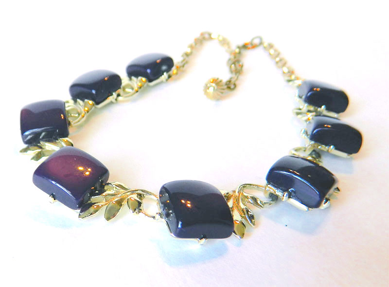 vintage purple necklace