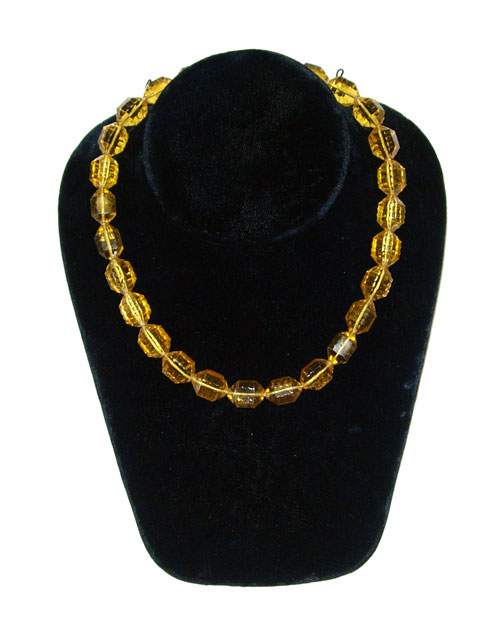 Vintage cut glass necklace