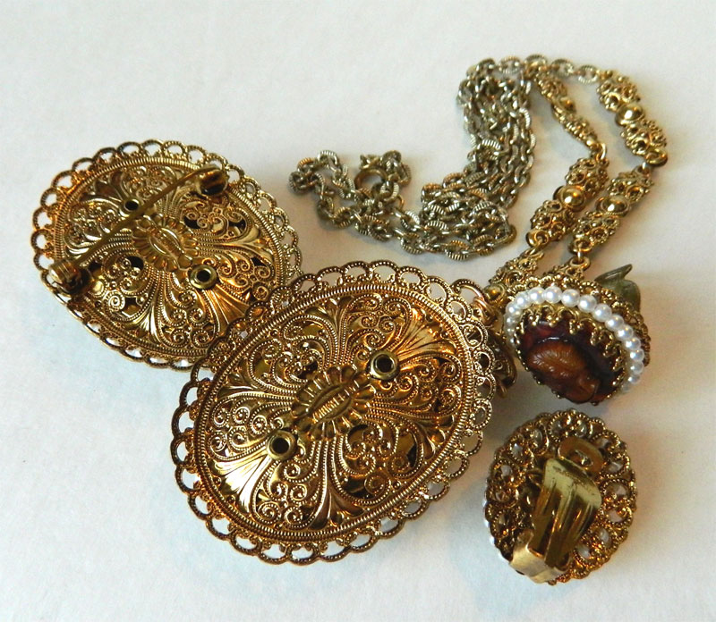 west german necklace set