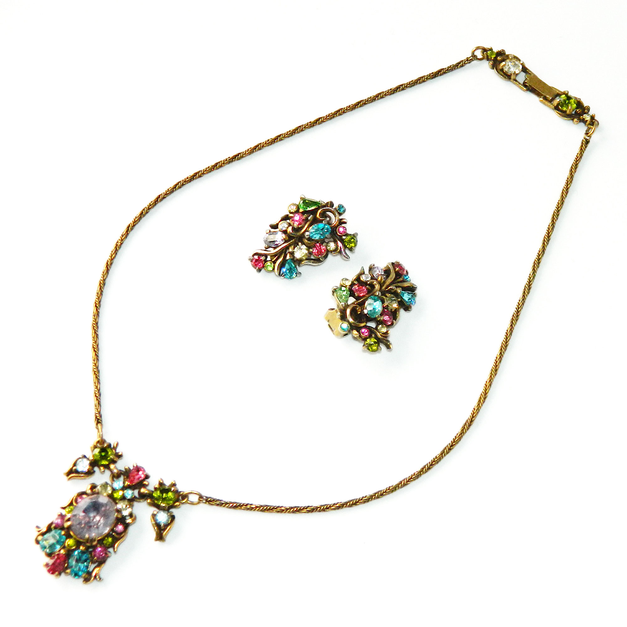Hollycraft pendant necklace set