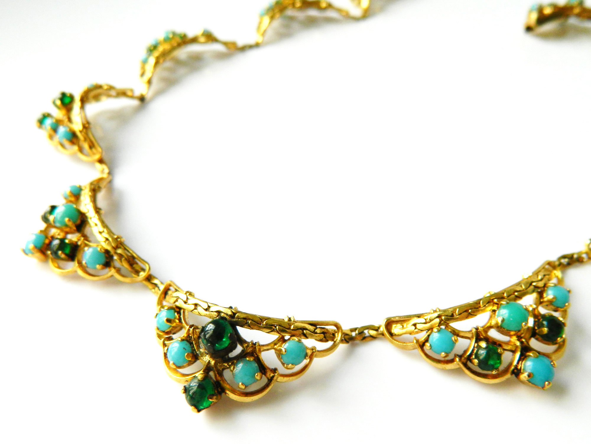 1960s Christian Dior rhinestone necklace set
