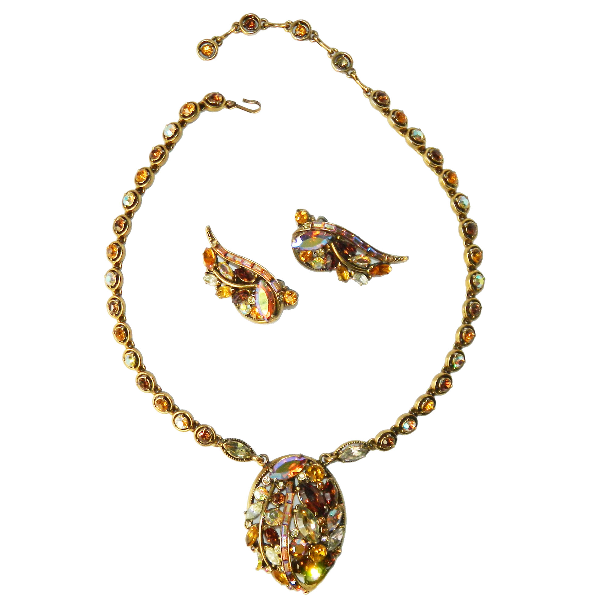 Hollycraft pendant necklace set