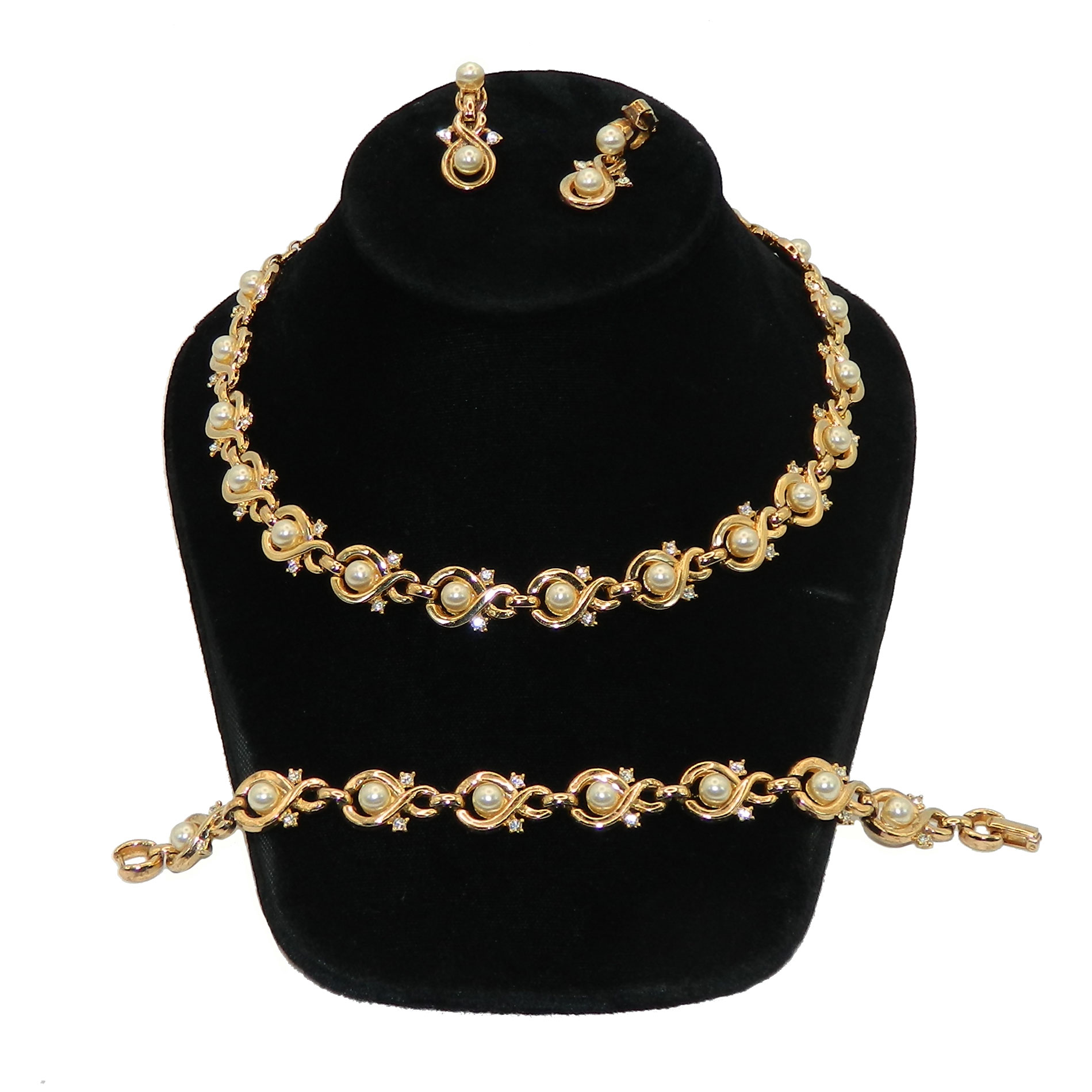 Trifari necklace and earrings set