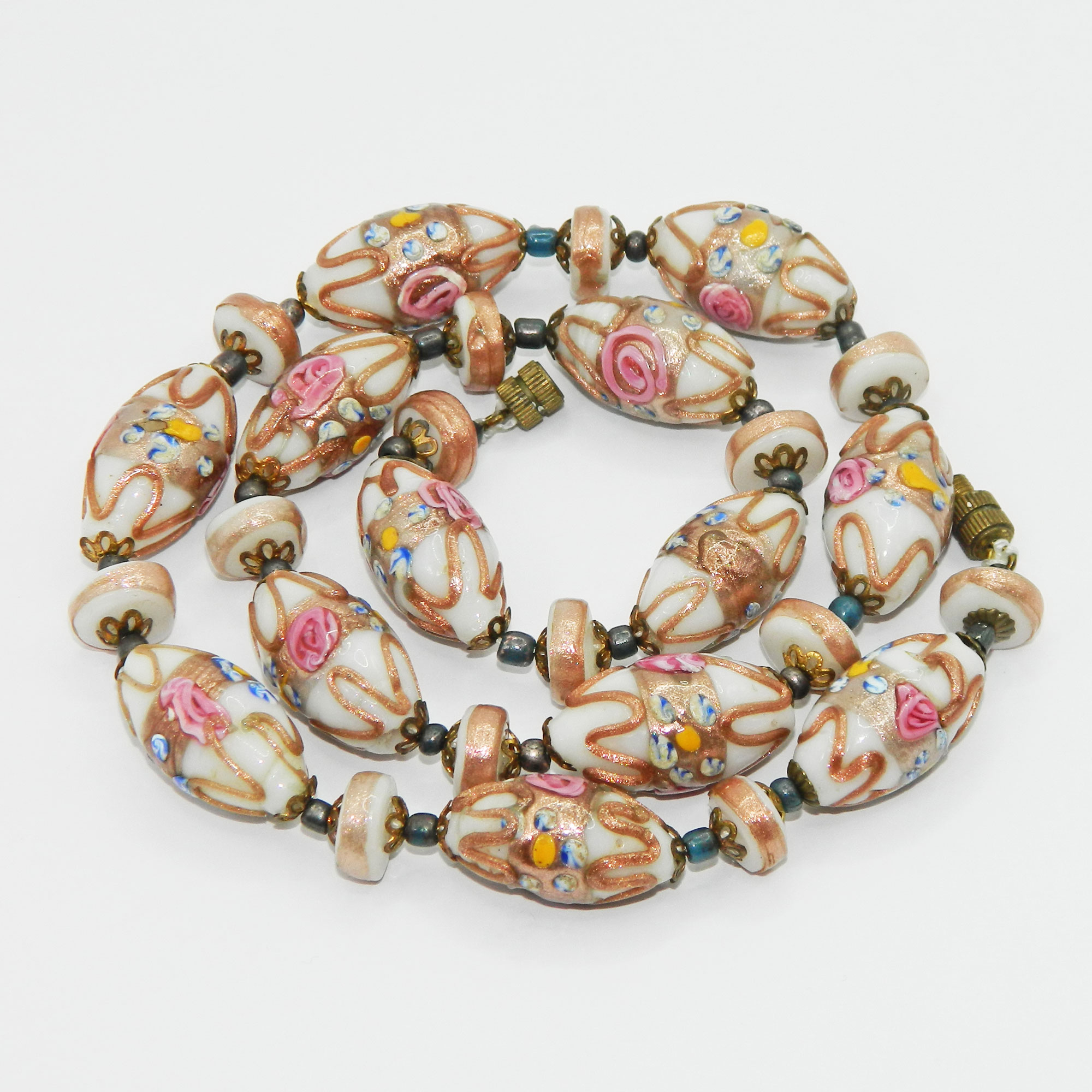 Italian wedding cake bead necklace set