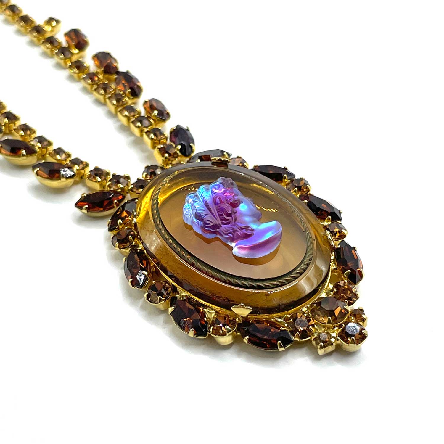 Juliana rhinestone necklace and earring set