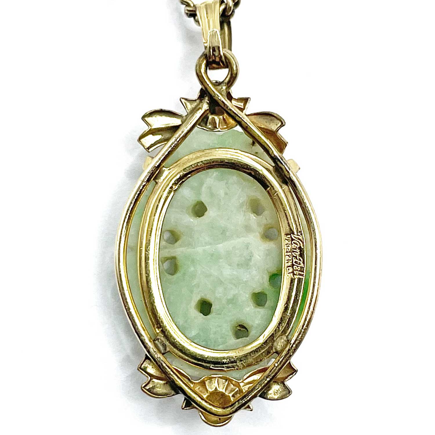 Agate goldfish necklace set