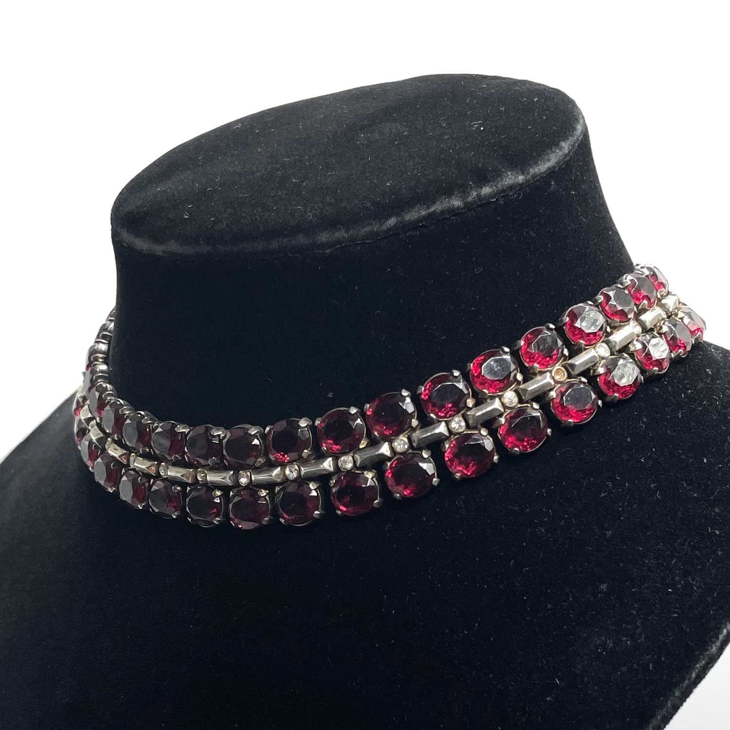1940s Trifari necklace and earring set