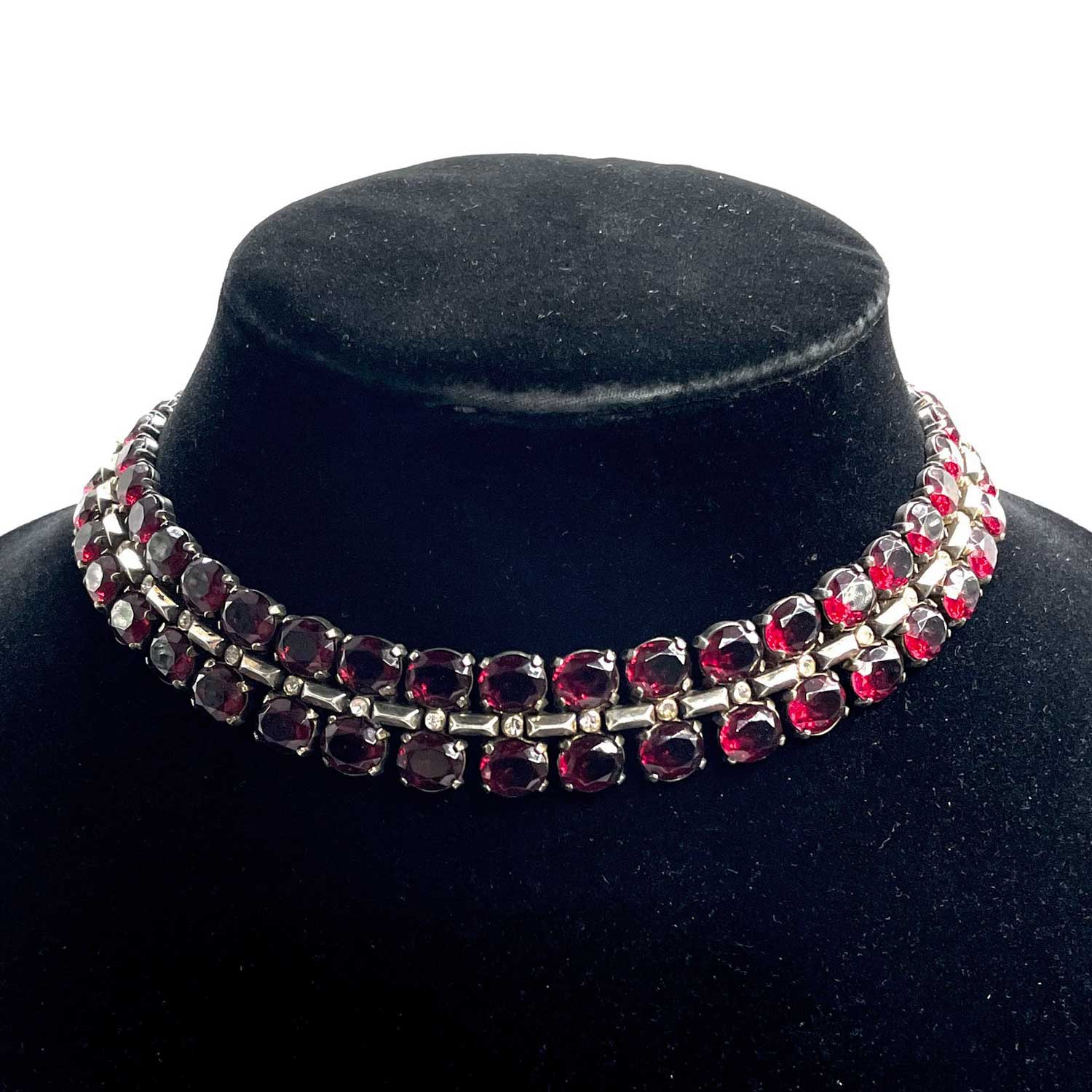 1940s Trifari necklace and earring set
