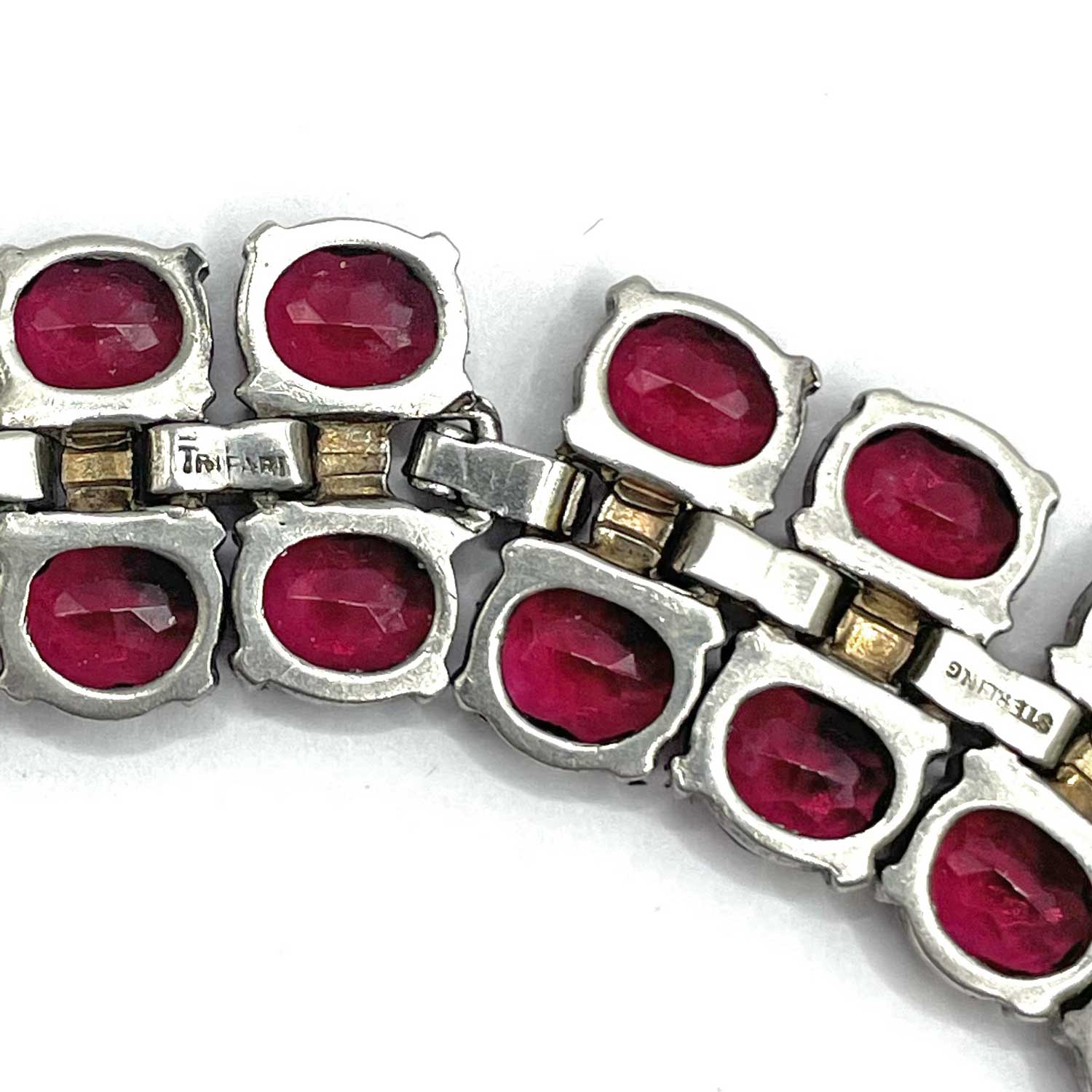 1940s Trifari necklace and earring set
