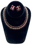 Trifari 1940s sterling silver necklace set